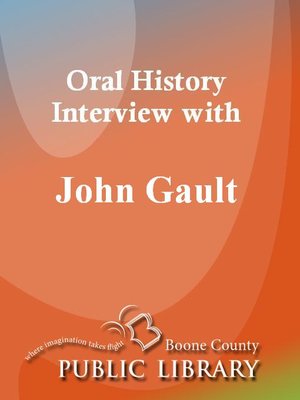 cover image of Oral History Interview with John Gault
